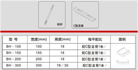 C型条扣天花板配件