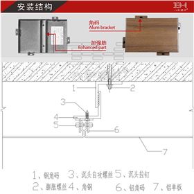 木纹铝单板密拼安装结构