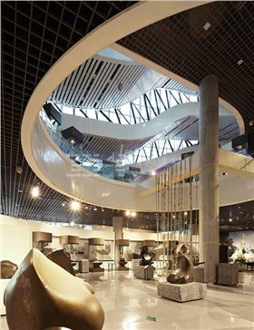柳州奇石展览馆-铝单板、条形铝天花板、铝格栅吊顶5