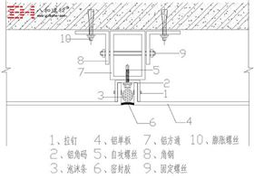 铝单板留缝安装2