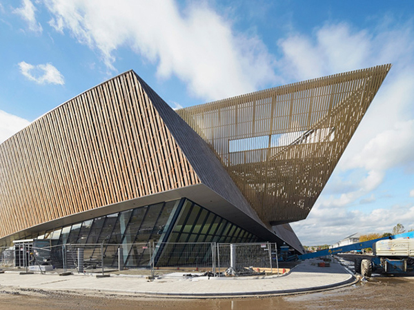 Anodized Aluminum Veneer Decoration Belgium Mons Conference Center