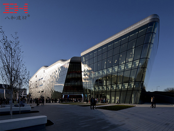 Fluorocarbon Lacquered Aluminum Veneer Decoration Krakow Exhibition Center, Poland