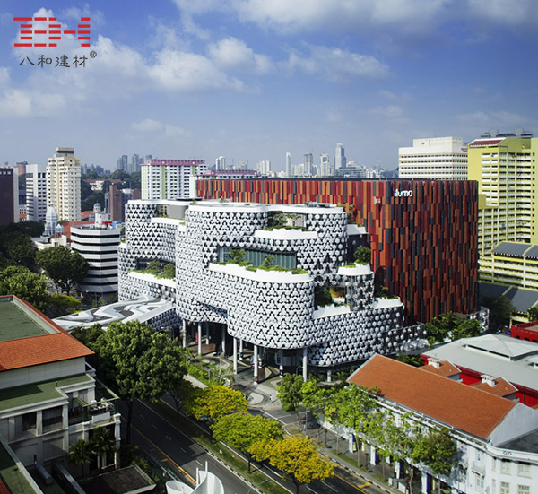 Aluminum Perforated Panel Decoration Singapore Iluma Shopping Center