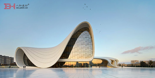 Curved Aluminum Cladding Panels And Hyperbolic Aluminum Cladding Panels Decoration Aliyev Cultural Center