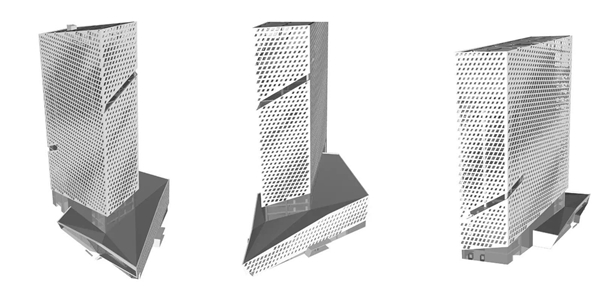 天伦集团林和项目-艺术造型铝单板4