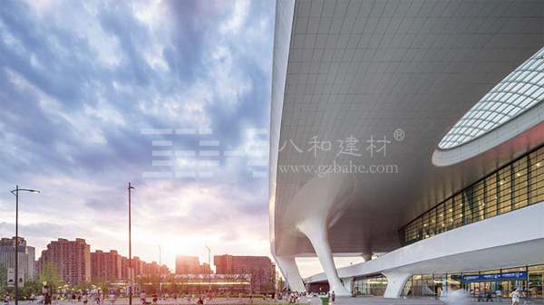 杭州新火车东站-铝单板、铝方通天花3