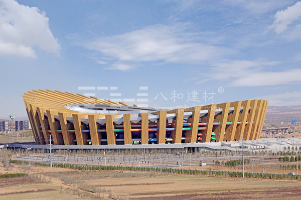 内蒙古鄂尔多斯体育中心-金色氟碳铝单板3