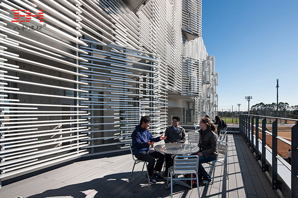 Aluminum Plate Louver Decoration For International Student Dormitory In Seongju University, Japan