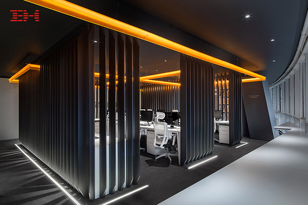 阳极氧化铝方通、阳极氧化铝单板打造的MQ智能公司创意办公空间