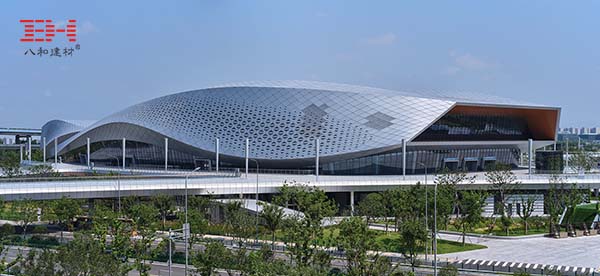 Ningbo Olympic Sports Center decorated with aluminum veneer and aluminum ceiling