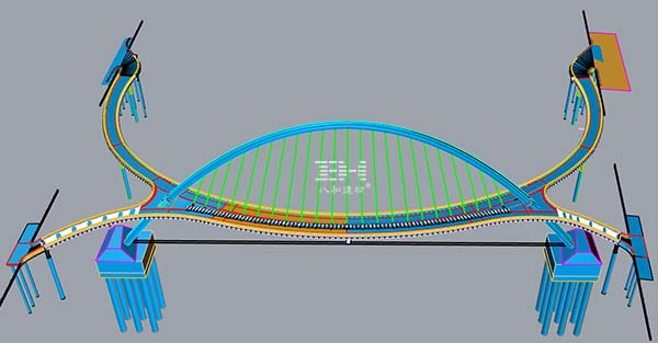海心桥模型