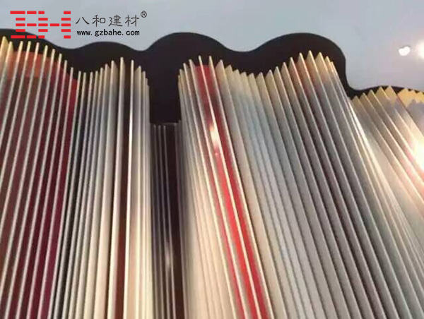 【欢迎品鉴】广州艺术背景墙异型铝单板安装完工