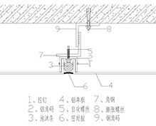 铝单板留缝安装节点